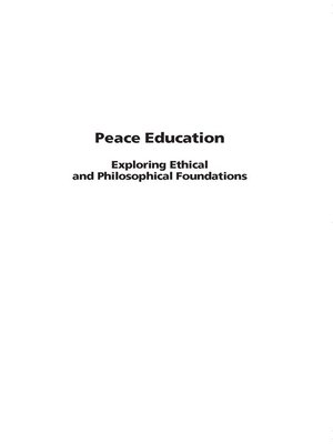 cover image of Peace Education
